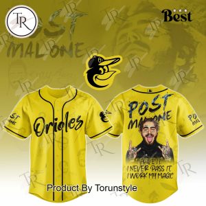 Baltimore Orioles X 2025 Post Malone Tour Special Edition Baseball Jersey