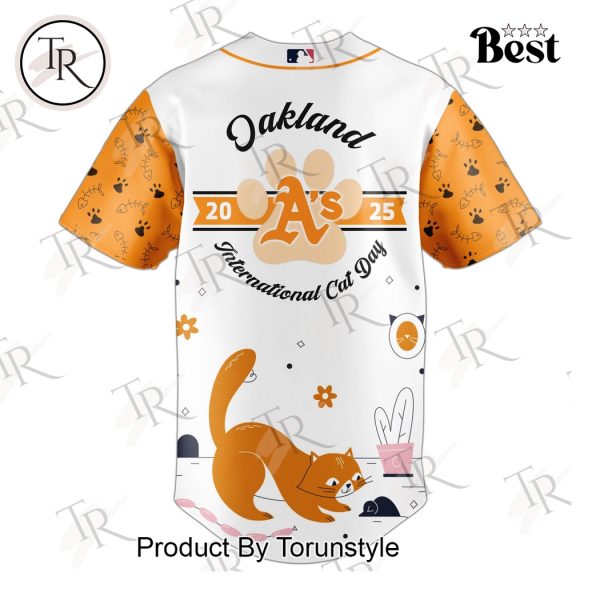 Athletics X 2025 International Cat Day Limited Edition Baseball Jersey