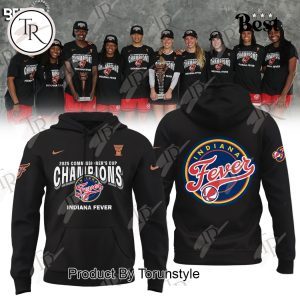 Commissioner’s Cup Champions Indiana Fever 2025 Limited Edition Hoodie – Black