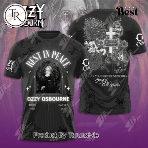 Rest In Peace Ozzy Osbourne “Born 1948”-“Passed 2025” Thank You For The Memories Hoodie