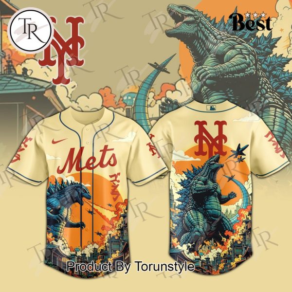 2025 New York Mets Godzilla New Limited Edition Baseball Jersey