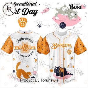 Milwaukee Brewers X 2025 International Cat Day Limited Edition Baseball Jersey
