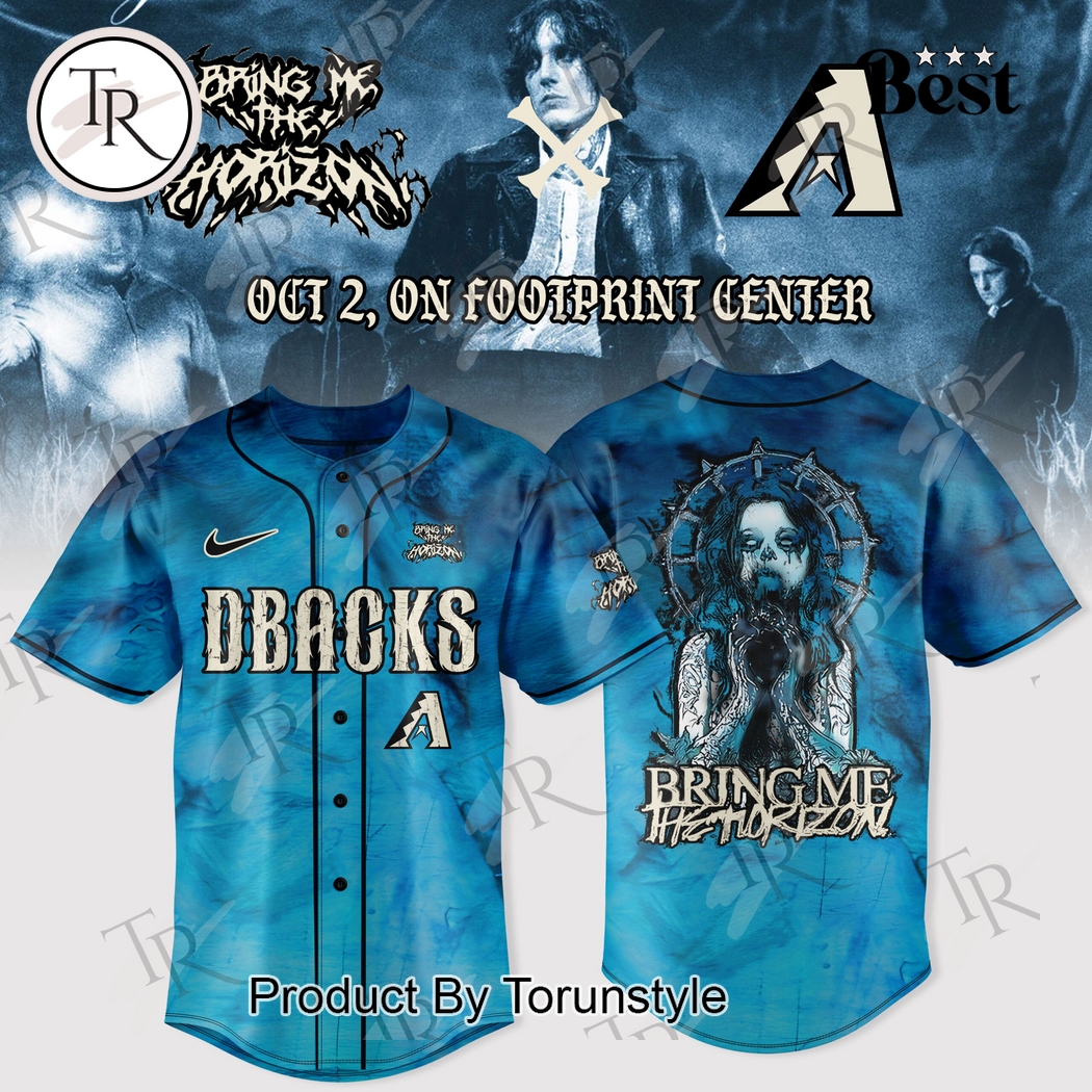 Arizona Diamondbacks X Bring Me The Horizon Tour 2025 Baseball Jersey Arizona Diamondbacks X Bring Me The Horizon Tour 2025 Baseball Jersey