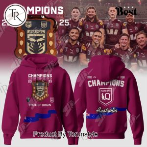 Champions 2025 State Of Origin Queensland Maroons X Australia Limited Edition Hoodie