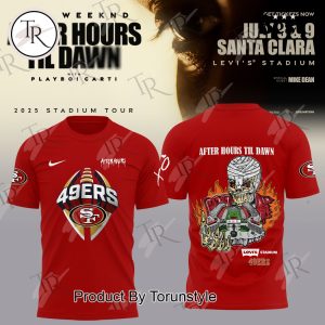 San Francisco 49ers X The Weeknd After Hours Til Dawn 2025 Limited Edition Hoodie – Red