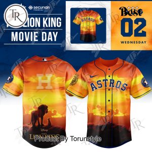 Houston Astros X The Lion King Movie Day 2025 Baseball Jersey