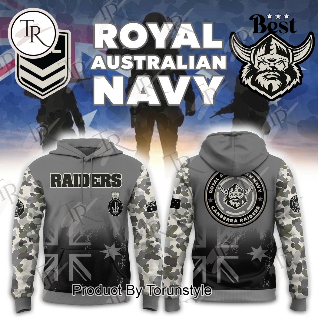 Canberra Raiders X Royal Australian Navy 2025 Limited Edition Hoodie