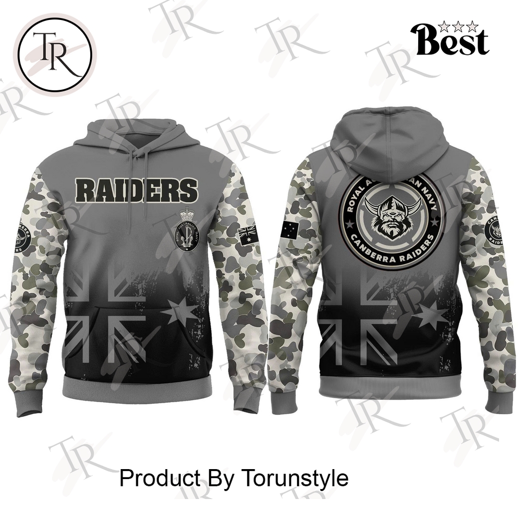 Canberra Raiders X Royal Australian Navy 2025 Limited Edition Hoodie
