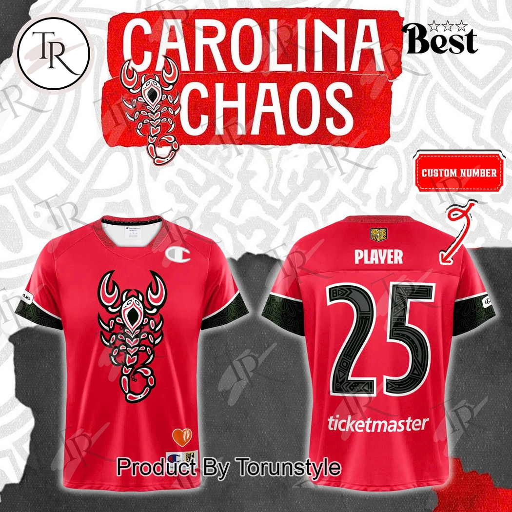 Carolina Chaos X Indigenous Heritage 25 Custom Name Football Jersey