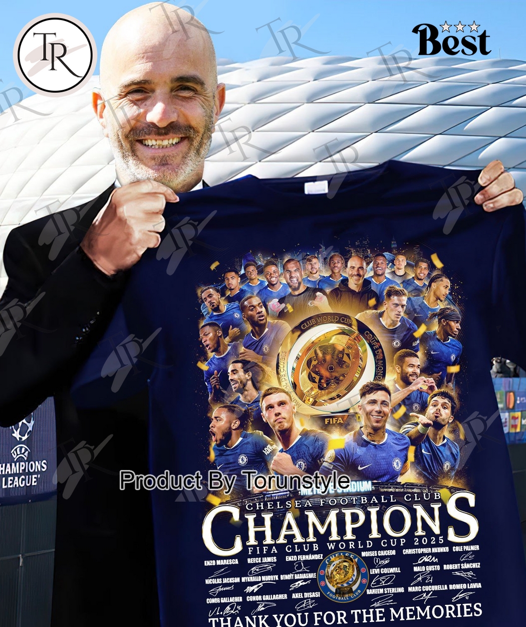 Chelsea F.C Champions FIFA Club World Cup 2025 Thank You For The Memories 2D T-Shirt Chelsea F.C Champions FIFA Club World Cup 2025 Thank You For The Memories 2D T-Shirt