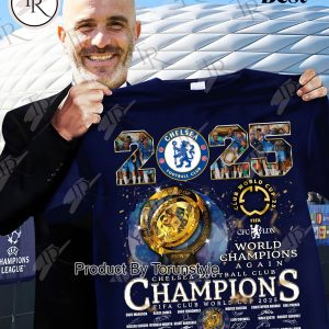 Chelsea Football Club Champions FIFA Club World Cup 2025 Thank You For The Memories 2D T-Shirt