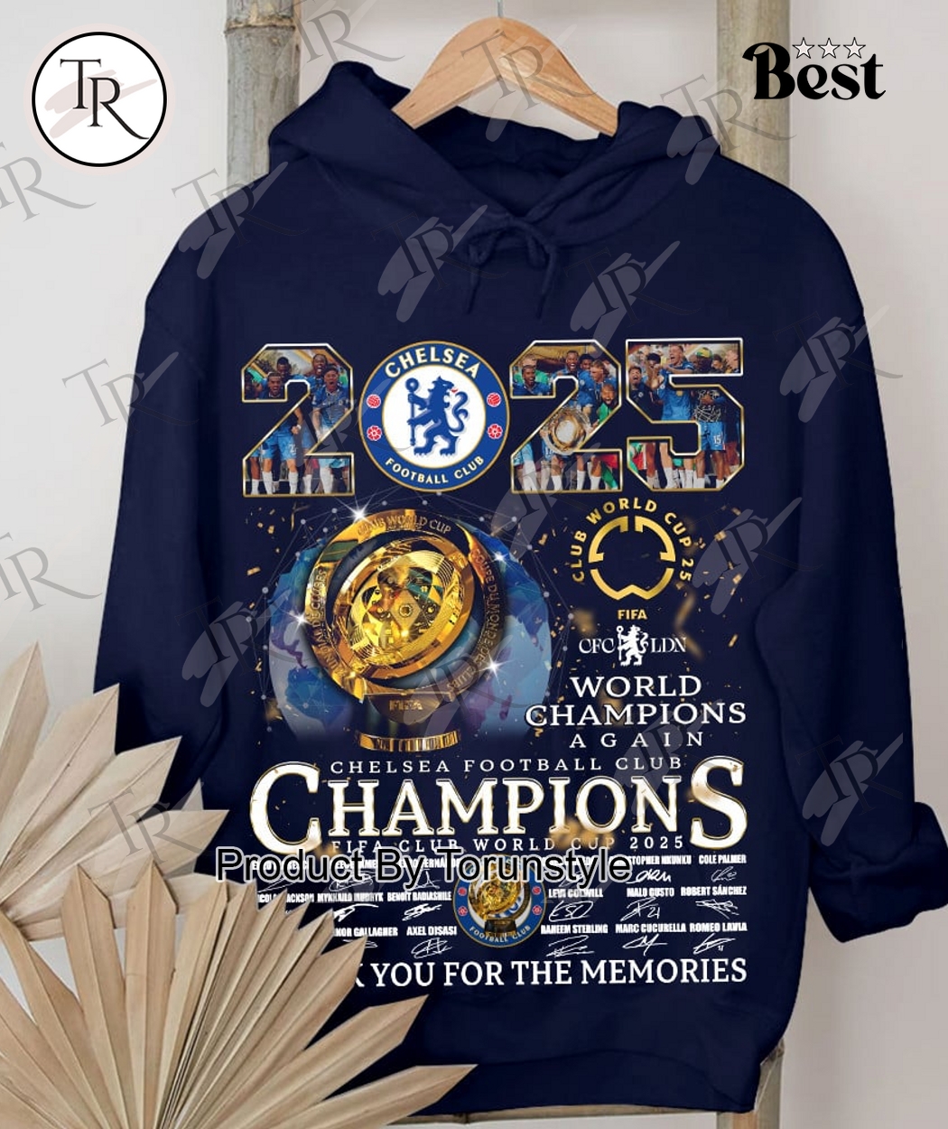 Chelsea Football Club Champions FIFA Club World Cup 2025 Thank You For The Memories 2D T-Shirt Chelsea Football Club Champions FIFA Club World Cup 2025 Thank You For The Memories 2D T-Shirt