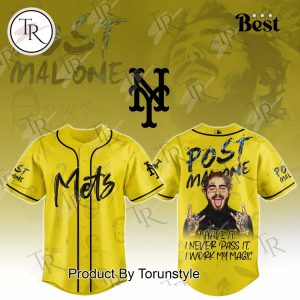 New York Mets X 2025 Post Malone Tour Special Edition Baseball Jersey