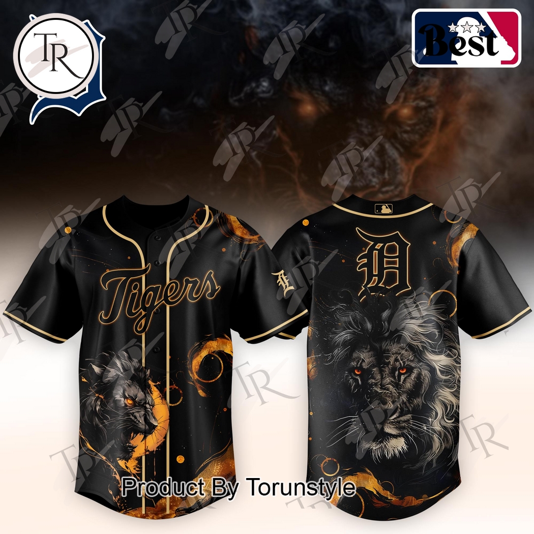 Detroit Tigers X King Lion 2025 Limited Edition Baseball Jersey Detroit Tigers X King Lion 2025 Limited Edition Baseball Jersey
