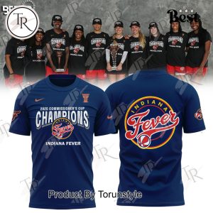 Commissioner’s Cup Champions Indiana Fever 2025 Limited Edition Hoodie – Navy