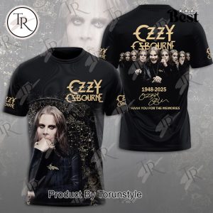 Ozzy Osbourne RIP 1948-2025 Thank You For The Memories Hoodie