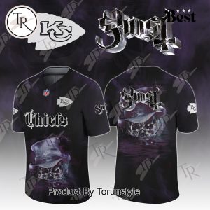 Kansas City Chiefs X Ghost Skeletour World Tour 2025 Limited Edition Football Jersey
