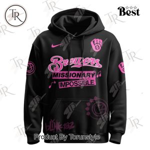 Milwaukee Brewers X Blink-182 Missionary Impossible 2025 Tour Hoodie