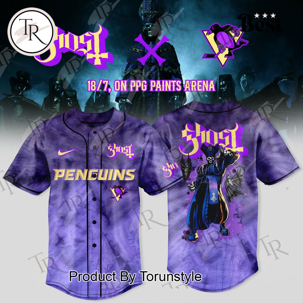 Ghost X Pittsburgh Penguins 2025 Special Edition Baseball Jersey