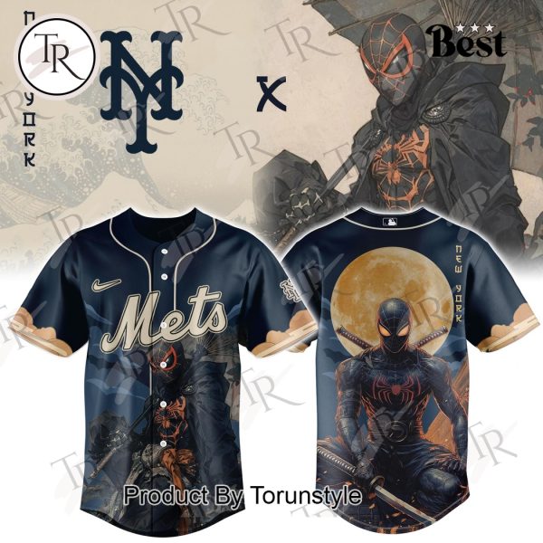 New York Mets X Spiderman Japan 2025 Special Edition Baseball Jersey