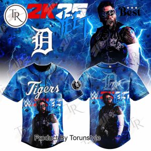Detroit Tigers X Jey Uso WWE 2K25 Limited Edition Baseball Jersey