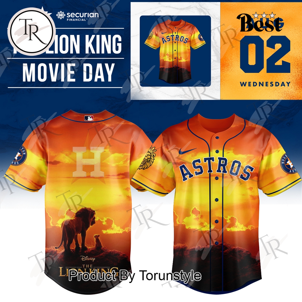 Houston Astros X The Lion King Movie Day 2025 Baseball Jersey Houston Astros X The Lion King Movie Day 2025 Baseball Jersey