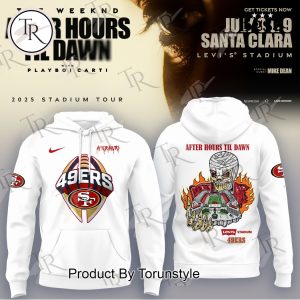 San Francisco 49ers X The Weeknd After Hours Til Dawn 2025 Limited Edition Hoodie – White