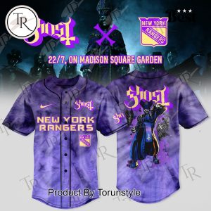 Ghost X New York Rangers 2025 Special Edition Baseball Jersey