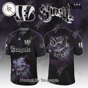 Cincinnati Bengals X Ghost Skeletour World Tour 2025 Limited Edition Football Jersey