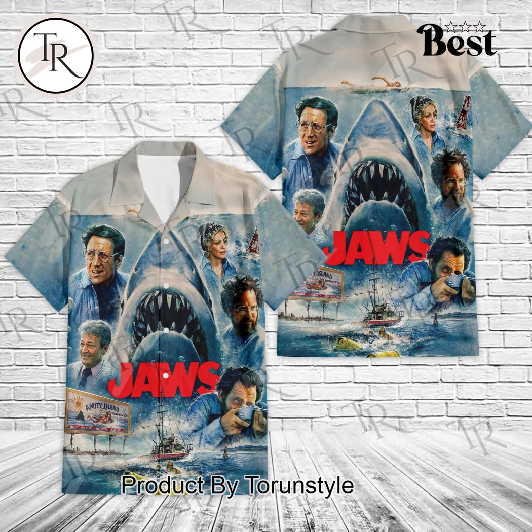 Jaws 1975 50th Hawaiian Shirt Jaws 1975 50th Hawaiian Shirt