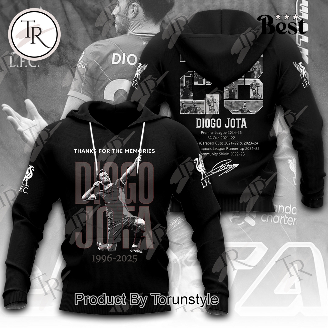 Liverpool F.C x Diogo Jota 1996-2025 Thank You For The Memories Hoodie