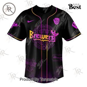Milwaukee Brewers X Judas Priest Invincible Shield World Tour 2025 Baseball Jersey