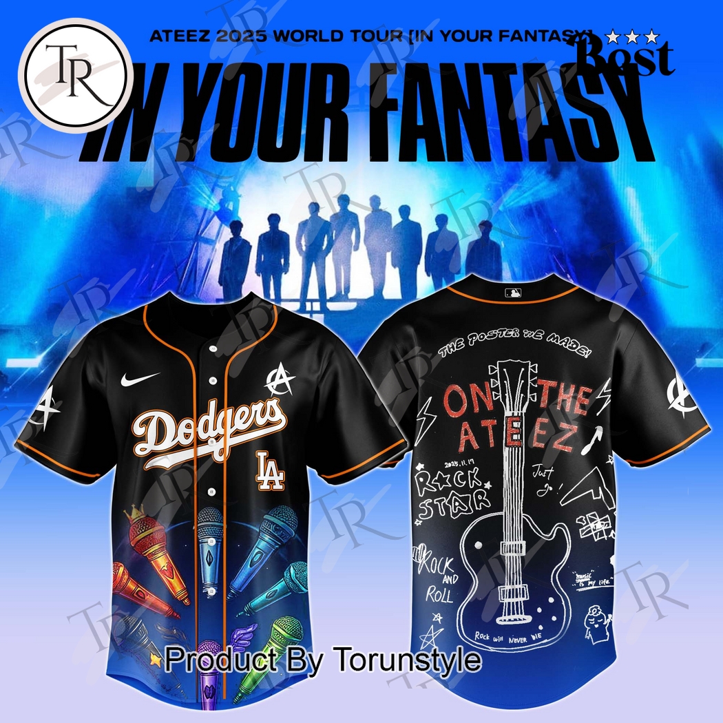 Los Angeles Dodgers The Poster We Made! On The Ateez 2025 Special Edition Baseball Jersey