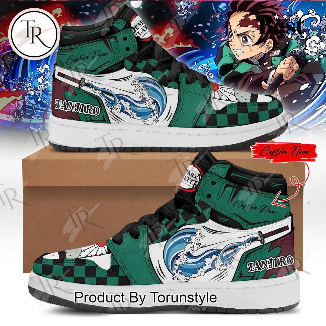 Los Angeles Dodgers X Demon Slayer Tanjiro 2025 Custom Name Air Jordan 1 Shoes Los Angeles Dodgers X Demon Slayer Tanjiro 2025 Custom Name Air Jordan 1 Shoes