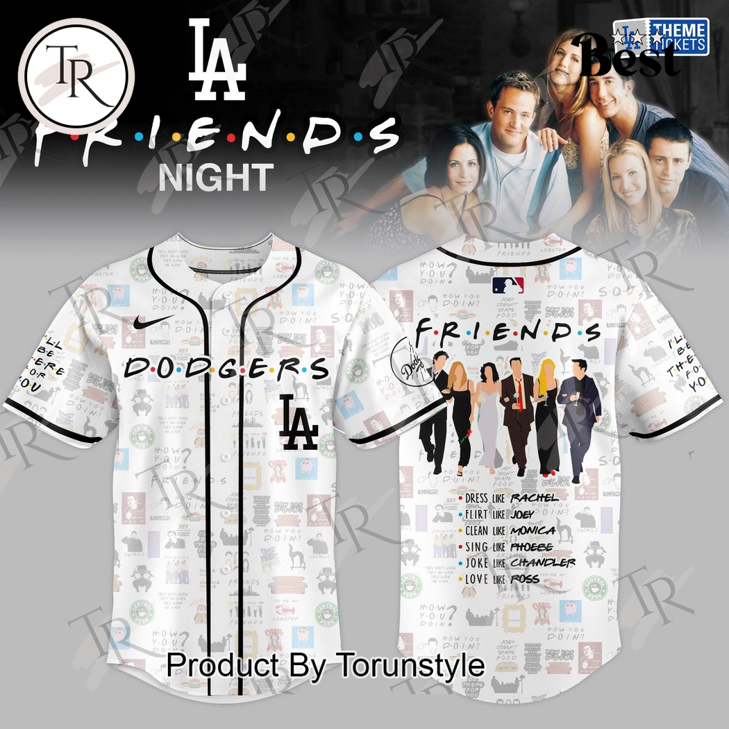 Los Angeles Dodgers X F.R.I.E.N.D.S Night 2025  Edition Baseball Jersey