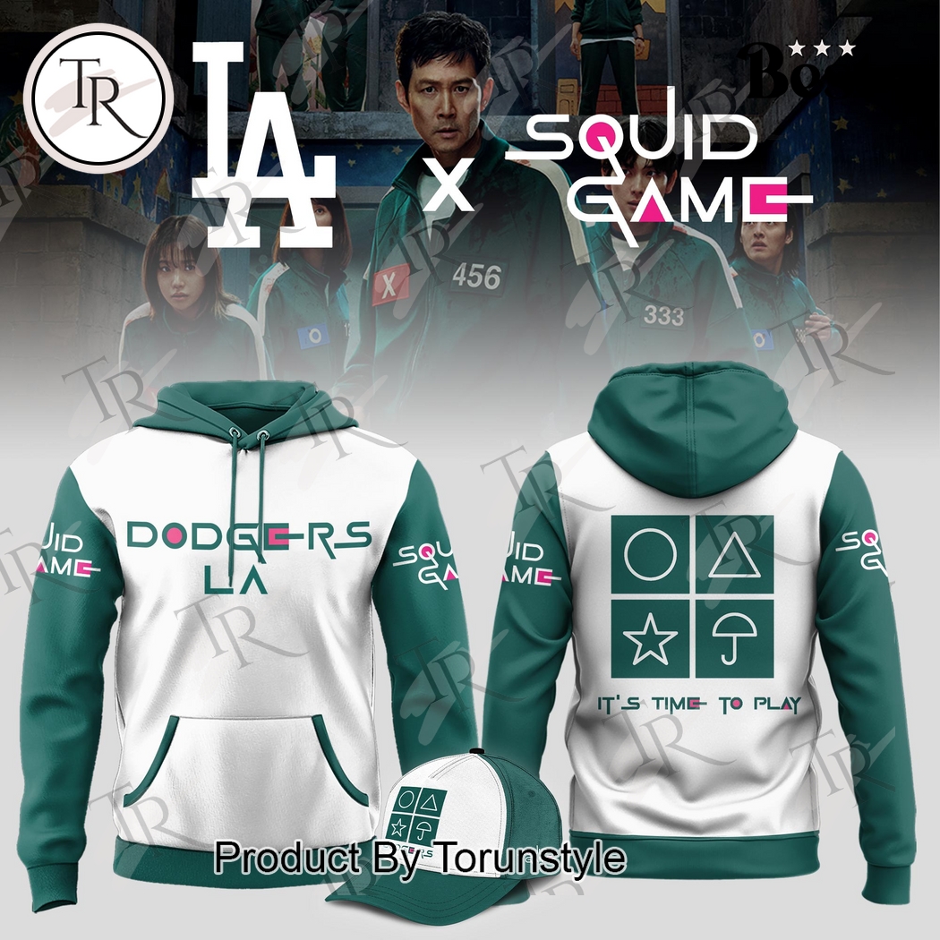 Los Angeles Dodgers X Squid Game 2025 It's Time To Play Edition Hoodie