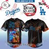 Los Angeles Dodgers X The Movie Demon Slayer Shinobu Black Baseball Jersey Los Angeles Dodgers X The Movie Demon Slayer Shinobu Black Baseball Jersey