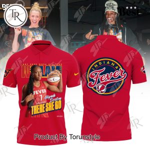 Aliyah Boston Number 7 X Indiana Fever 2025 There She Go Special Edition Polo Shirt