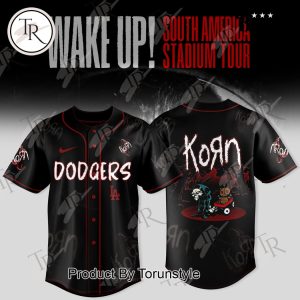 Los Angeles Dodgers X Wake Up! South America Stadium Tour 2025 “Korn” Limited Edition Baseball Jersey