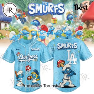 Los Angeles Dodgers X The Smurfs 2025 Baseball Jersey
