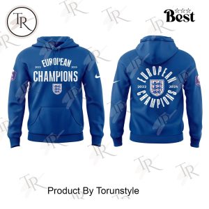 England Lionesses Stack Winner European Champions 2022 – 2025 Blue Hoodie