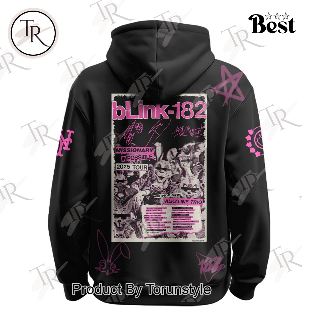 New York Mets X Blink-182 Missionary Impossible 2025 Tour Hoodie New York Mets X Blink-182 Missionary Impossible 2025 Tour Hoodie