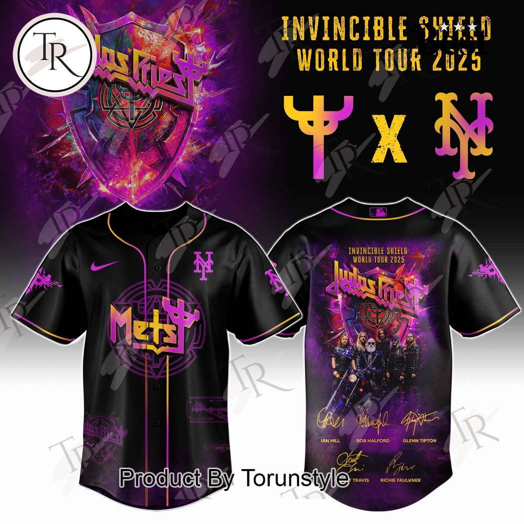 New York Mets X Judas Priest Invincible Shield World Tour 2025 Baseball Jersey New York Mets X Judas Priest Invincible Shield World Tour 2025 Baseball Jersey