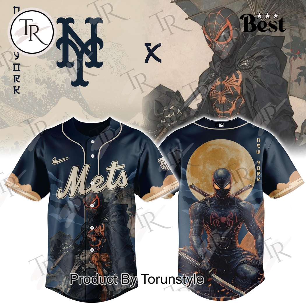 New York Mets X Spiderman Japan 2025 Special Edition Baseball Jersey