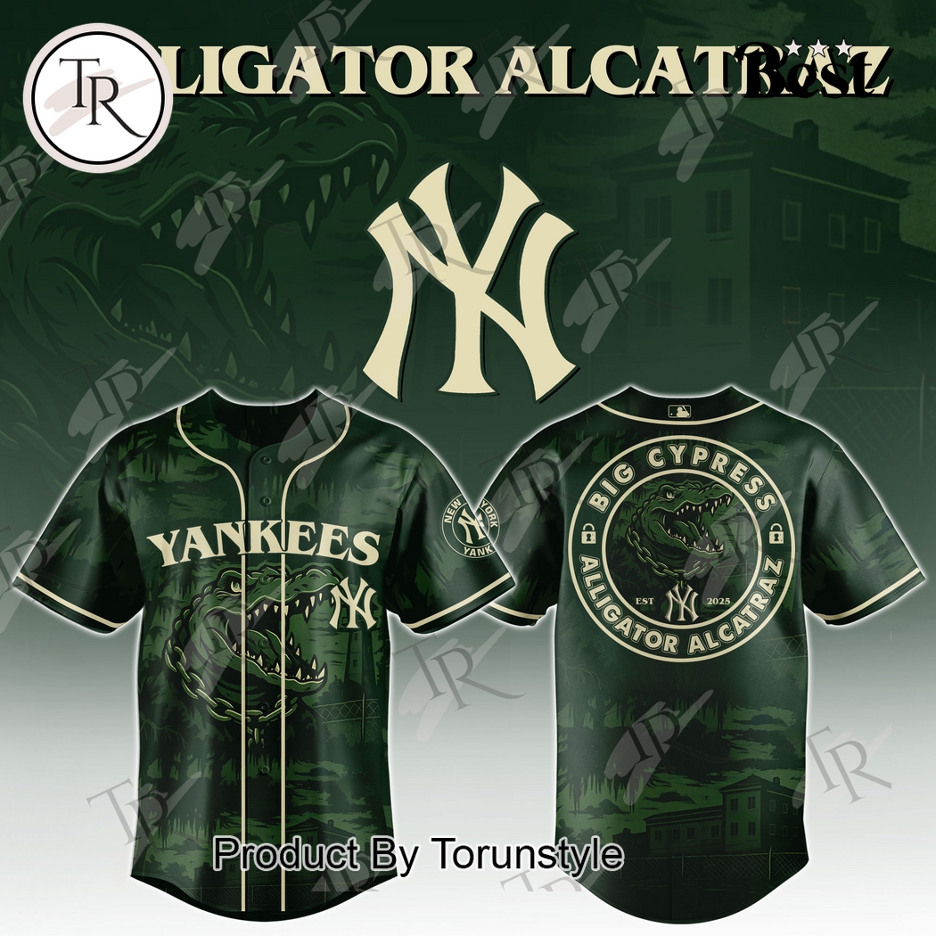 New York Yankees X Big Cypress Alligator Alcatraz 2025  Edition Baseball Jersey
