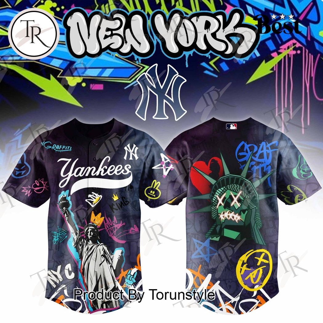 New York Yankees X Graffiti New York City 2025  Edition Baseball Jersey