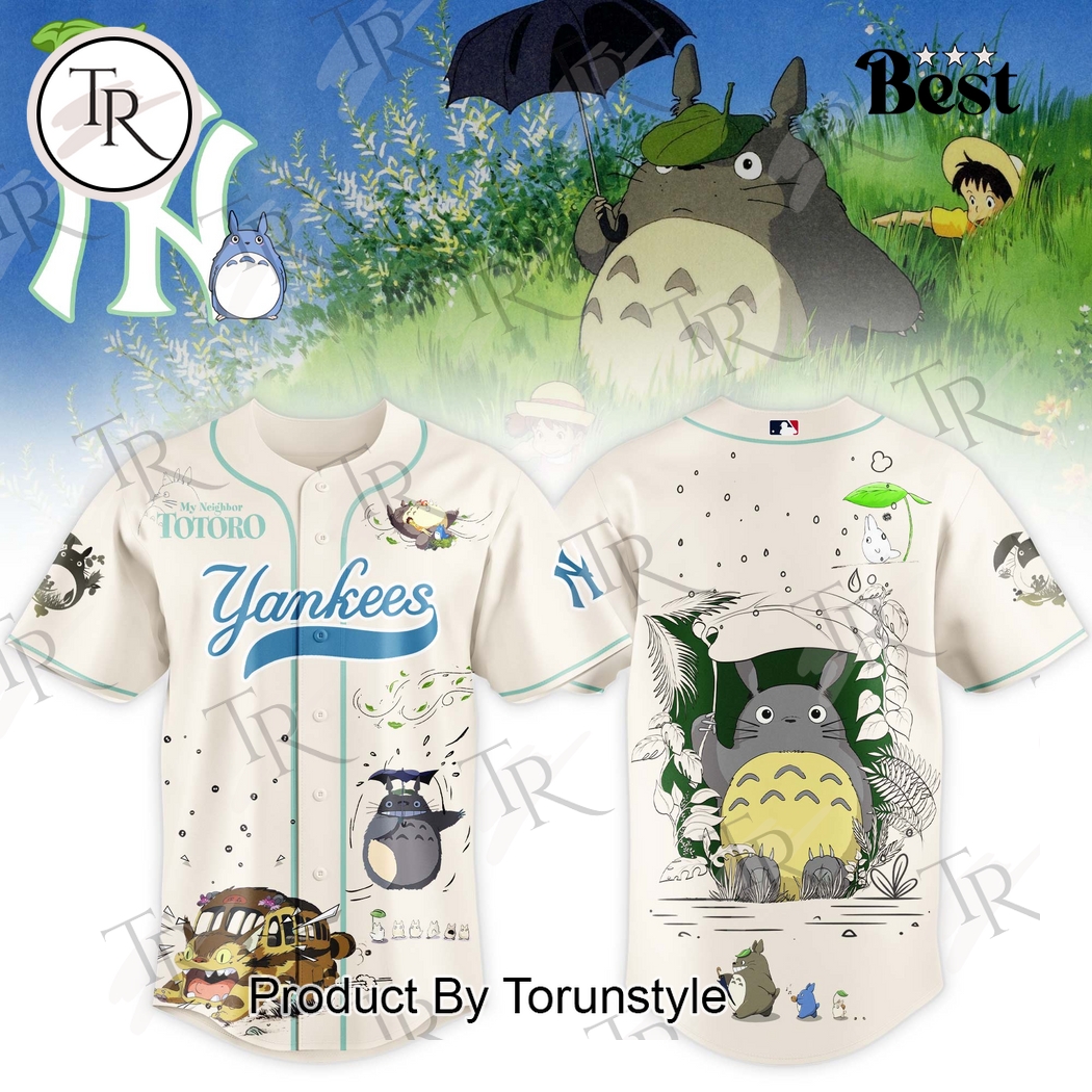 New York Yankees X Studio Ghibli 2025  Edition Baseball Jersey