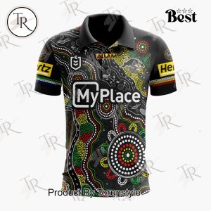 Penrith Panthers 2025 Custom Name New Design Polo Shirt