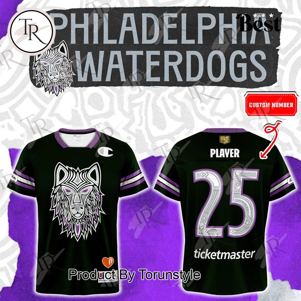 Philadelphia Waterdogs X Indigenous Heritage 25 Custom Name Football Jersey