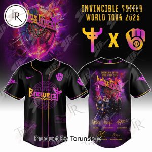 Milwaukee Brewers X Judas Priest Invincible Shield World Tour 2025 Baseball Jersey